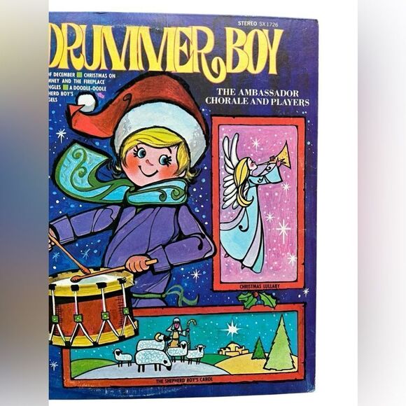 RARE VINTAGE “THE LITTLE DRUMMER BOY” LP CHRISTMAS HOLIDAY VINYL RECORD - Picture 4 of 10